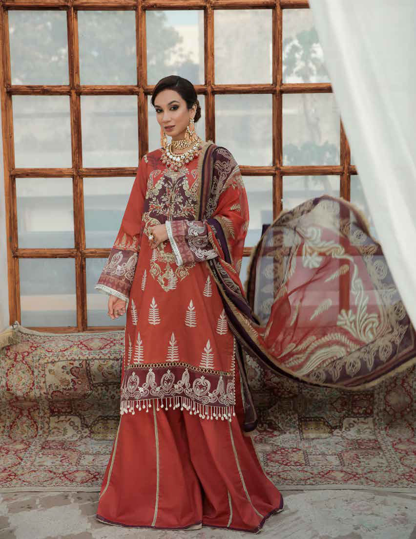 Alif by Ajr Couture Festive Lawn`22 D# 08