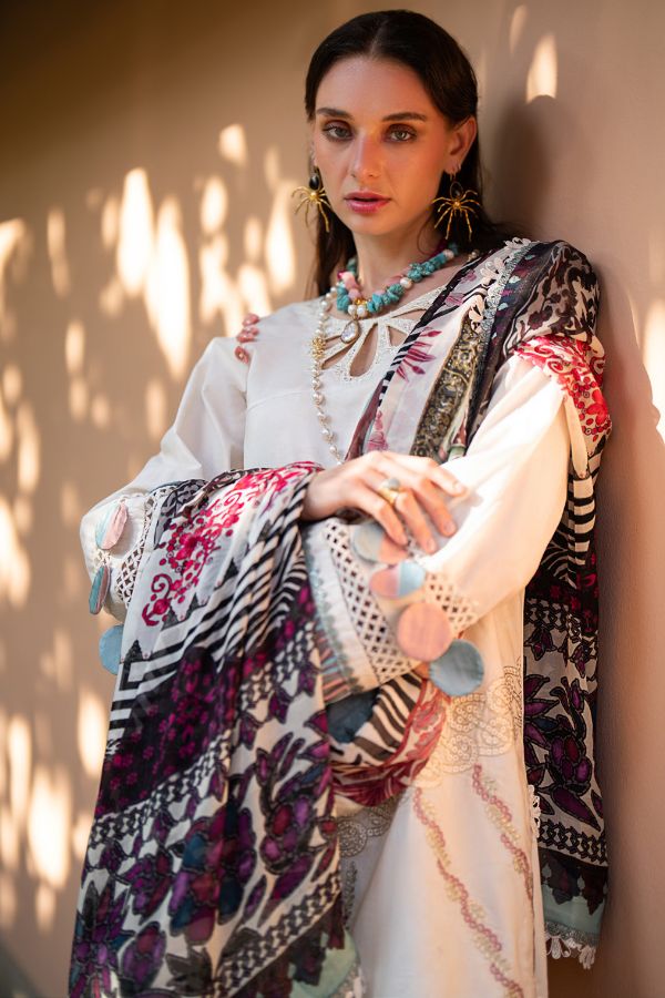 Alif By AJR Couture Signature Lawn`24 D#12 (Sun Beam)