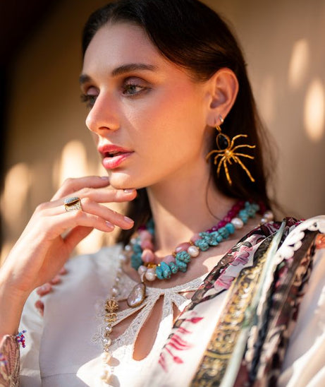 Alif By AJR Couture Signature Lawn`24 D#12 (Sun Beam)