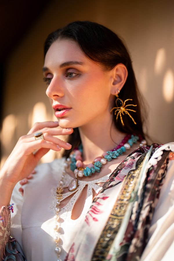 Alif By AJR Couture Signature Lawn`24 D#12 (Sun Beam)