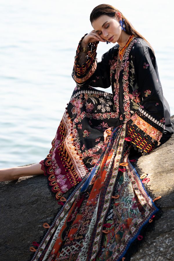 Alif By AJR Couture Signature Lawn`24 D#03 (Noir)