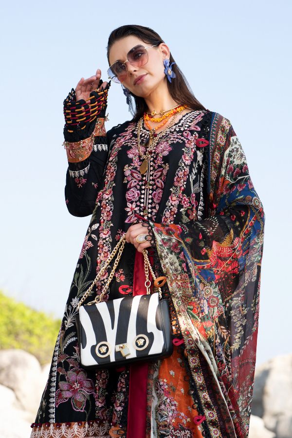 Alif By AJR Couture Signature Lawn`24 D#03 (Noir)