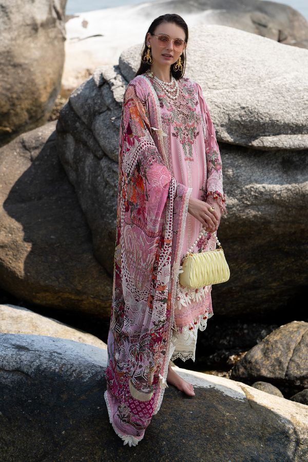 Alif By AJR Couture Signature Lawn`24 D#04 (Rosy)