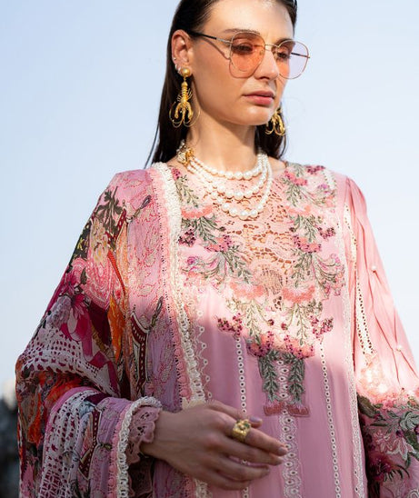 Alif By AJR Couture Signature Lawn`24 D#04 (Rosy)