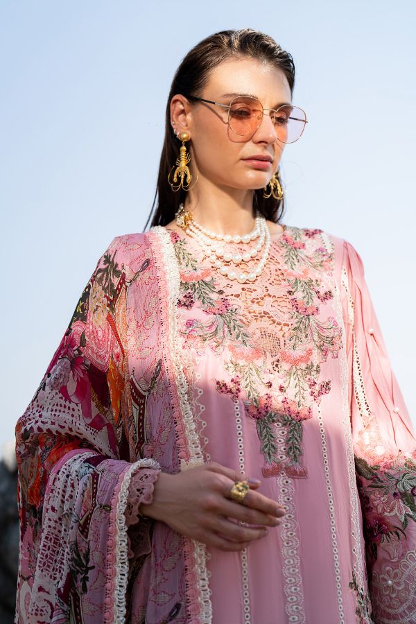 Alif By AJR Couture Signature Lawn`24 D#04 (Rosy)