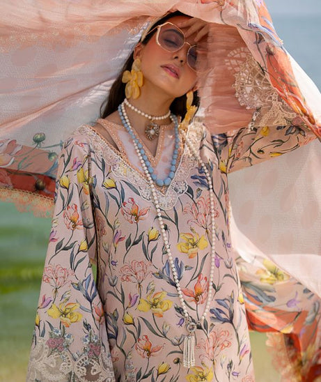 Alif By AJR Couture Signature Lawn`24 D#06 (Blooming)