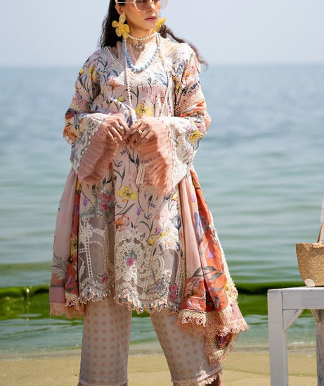 Alif By AJR Couture Signature Lawn`24 D#06 (Blooming)