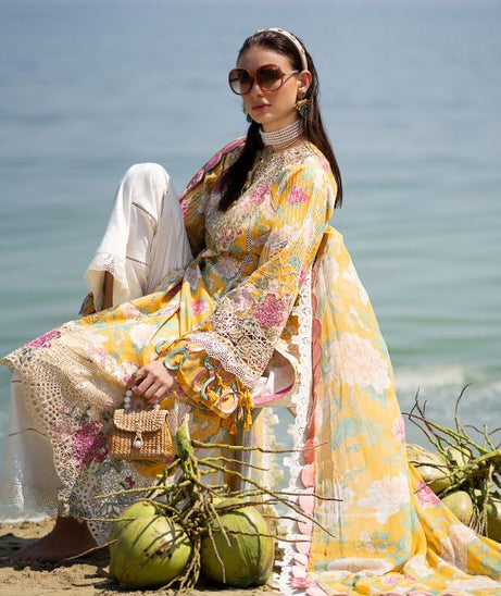 Alif By AJR Couture Signature Lawn`24 D#07 (Sunlit)
