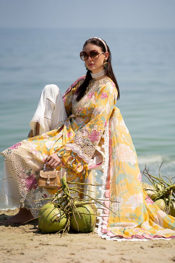 Alif By AJR Couture Signature Lawn`24 D#07 (Sunlit)