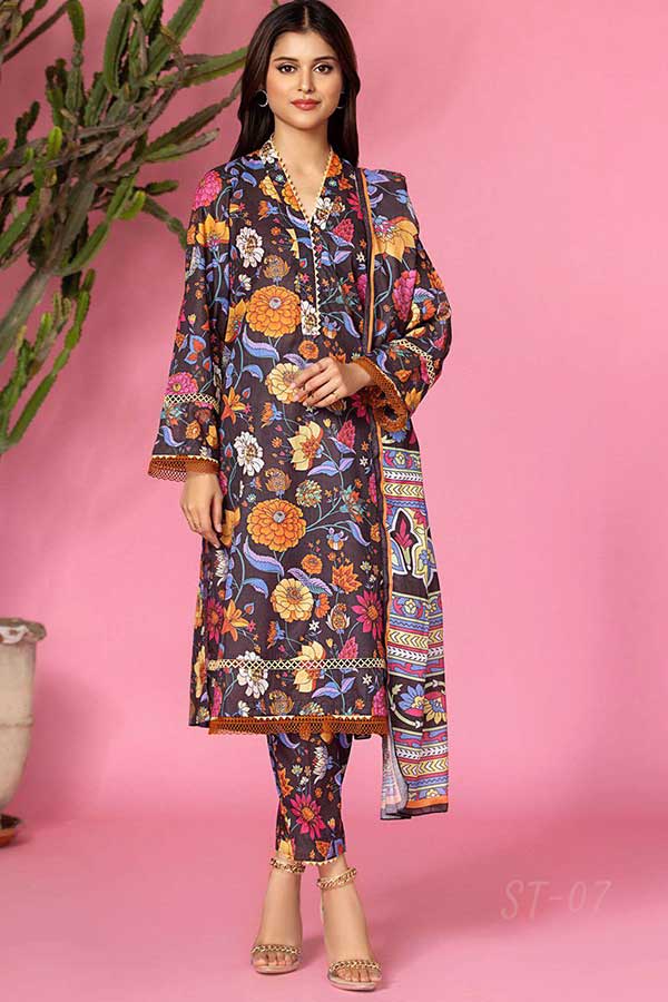 Alisha Digital Print Lawn'23 D#7