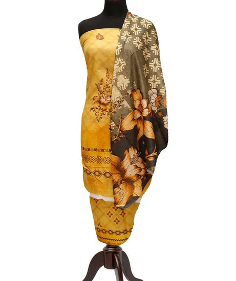 Alishba Classic Lawn`23 D#2378 Yellow