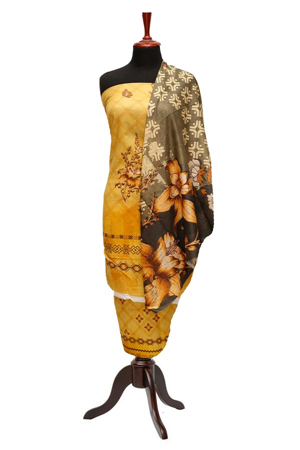 Alishba Classic Lawn`23 D#2378 Yellow