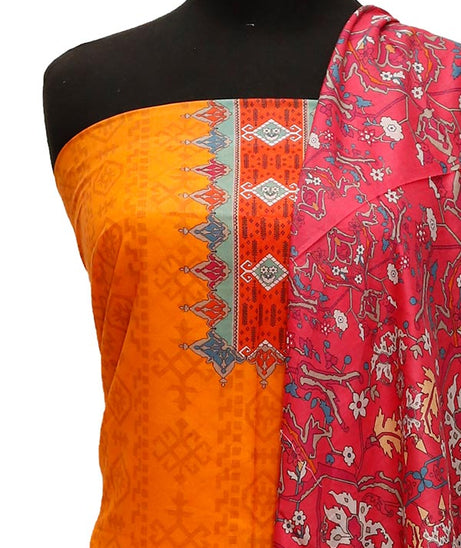 Alishba Classic Lawn`23 D#2383 Orange