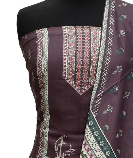 Alishba Classic Lawn`23 D#2387 Chocolate