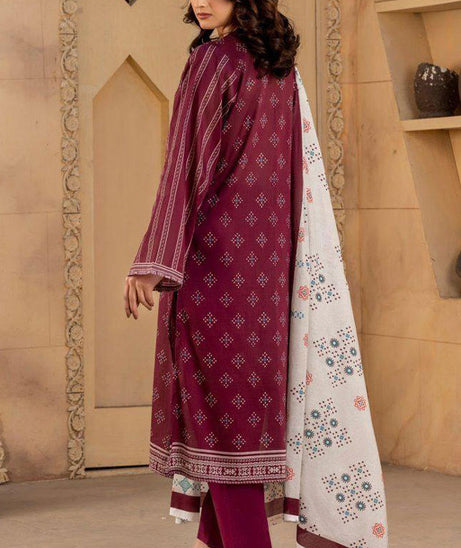 Alishba D/Print Lawn`25 D#4071 (Maroon)