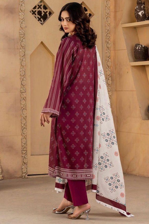 Alishba D/Print Lawn`25 D#4071 (Maroon)