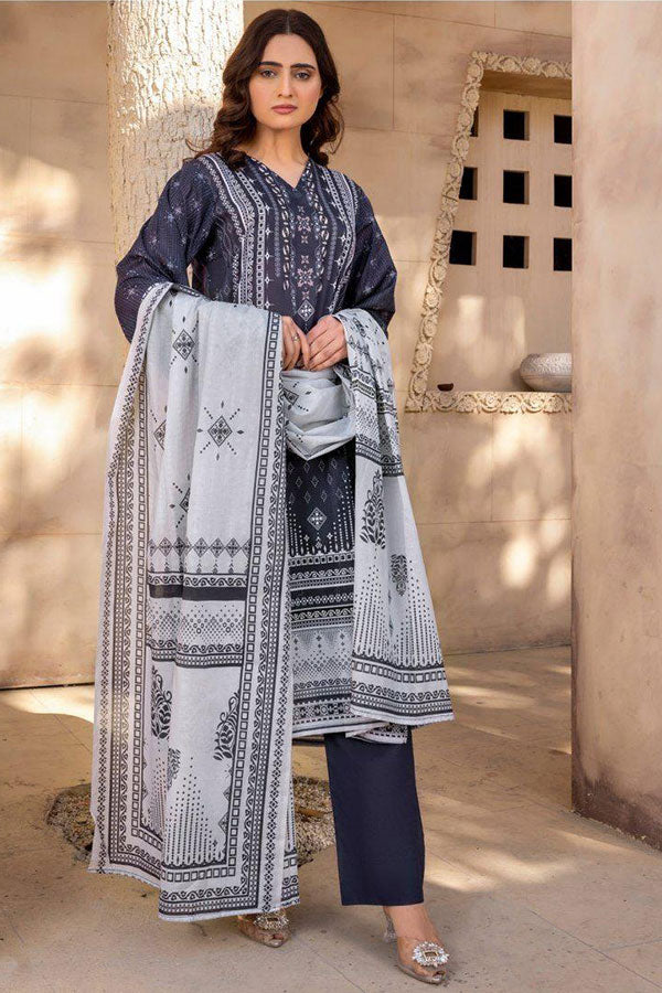 Alishba D/Print Lawn`25 D#4073 (Nevy)