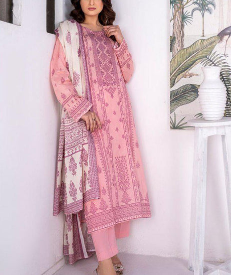 Alishba D/Print Lawn`25 D#4076 (Pink)