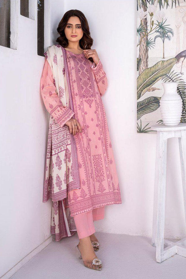 Alishba D/Print Lawn`25 D#4076 (Pink)