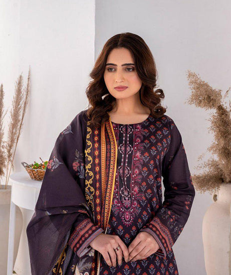 Alishba D/Print Lawn`25 D#4077 (D Purple)