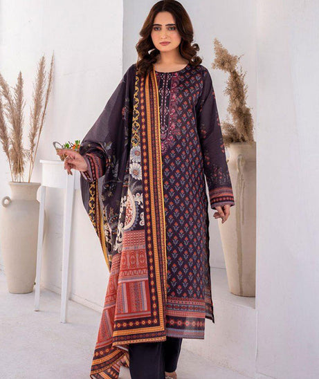 Alishba D/Print Lawn`25 D#4077 (D Purple)