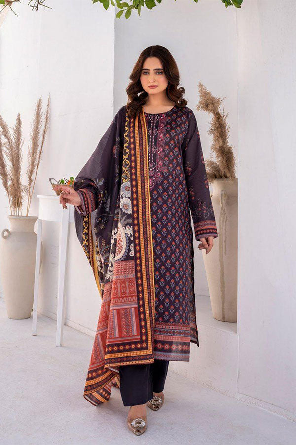 Alishba D/Print Lawn`25 D#4077 (D Purple)