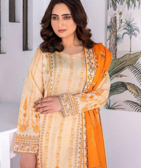 Alishba D/Print Lawn`25 D#4078 (Lemon Yellow)