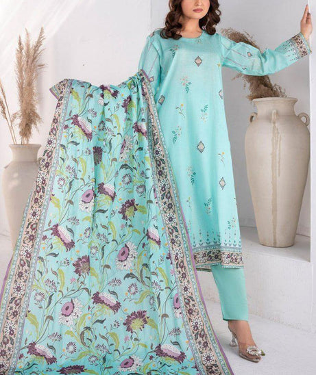 Alishba D/Print Lawn`25 D#4080 (Ferozi)