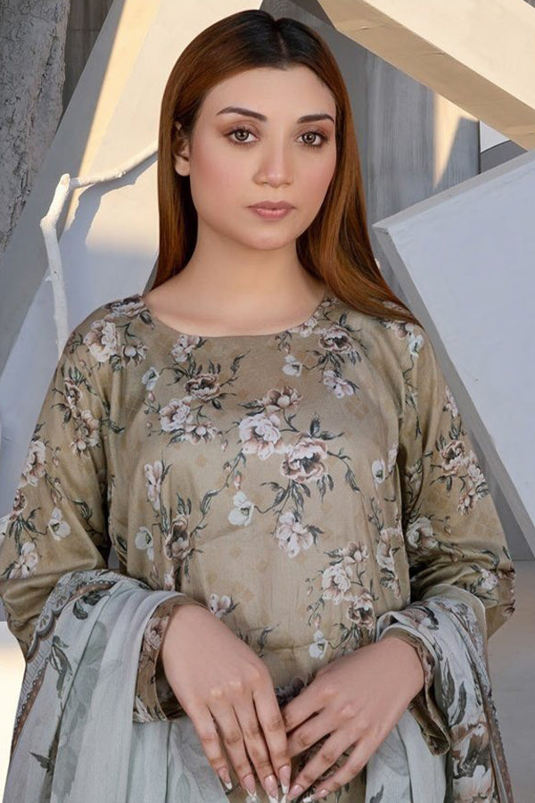 Alishba D/Print Lawn'25 D#5021 (Brown)