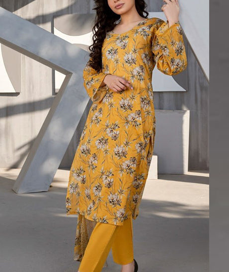 Alishba D/Print Lawn'25 D#5023 (Mustard)