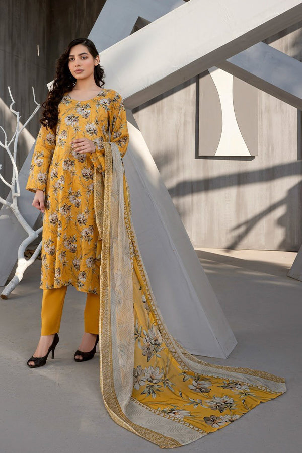 Alishba D/Print Lawn'25 D#5023 (Mustard)