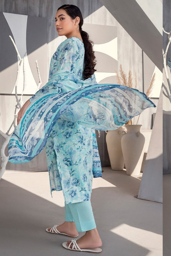 Alishba D/Print Lawn'25 D#5024 (Ferozi)