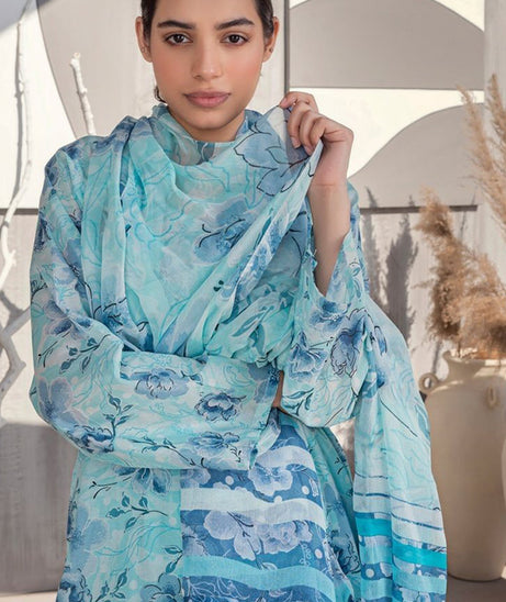 Alishba D/Print Lawn'25 D#5024 (Ferozi)