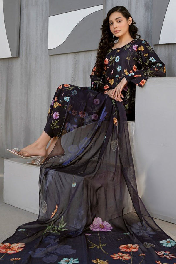 Alishba D/Print Lawn'25 D#5030 (Black)