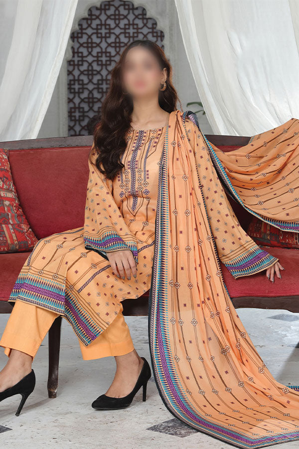 Alishba Digital Lawn`26 D#21175 (Peach)