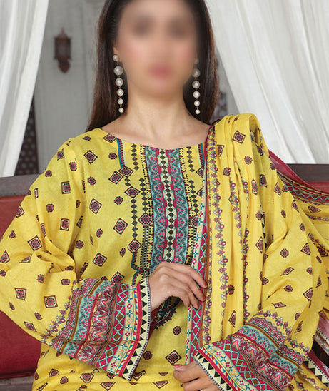 Alishba Digital Lawn`26 D#21176 (Yellow)