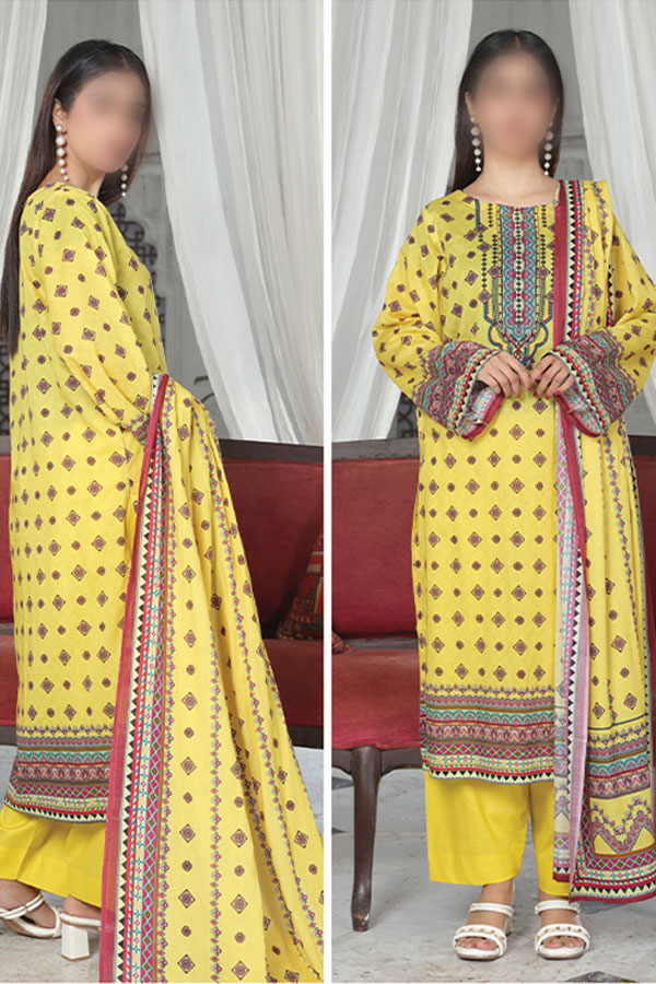 Alishba Digital Lawn`26 D#21176 (Yellow)