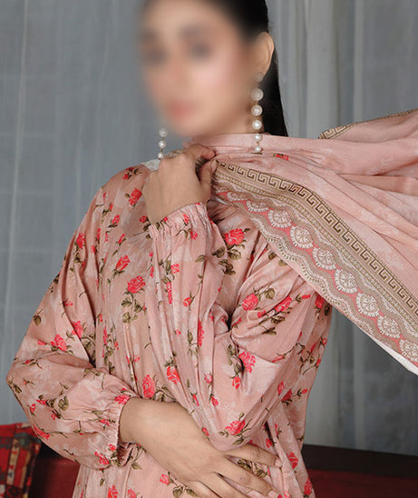 Alishba Haya Lawn`26 D#3756 (Peach)