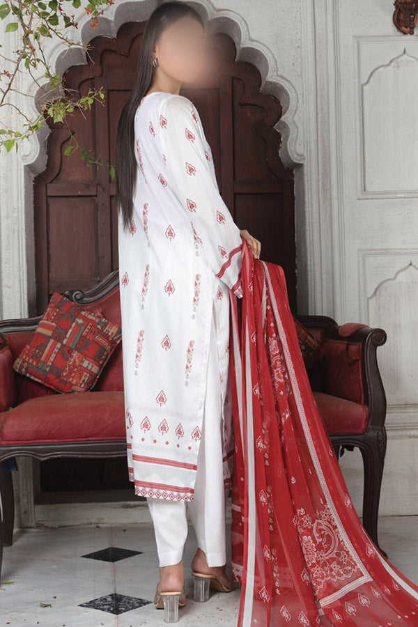 Alishba Haya Lawn`26 D#3773 White