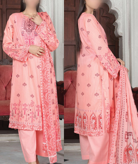 Alishba Haya Lawn`26 D#3774 Peach