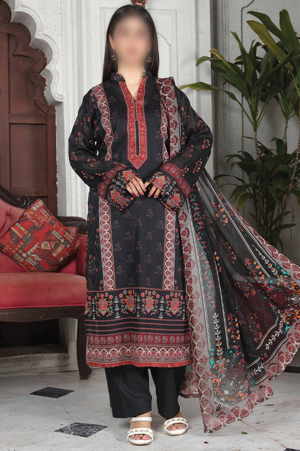 Alishba Haya Lawn`26 D#3776 Black