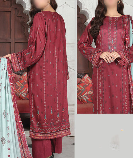 Alishba Haya Lawn`26 D#3777 Maroon