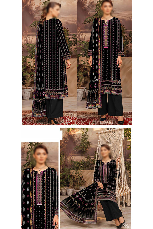 Alishba Haya Lawn`26 D#4195 (Black)