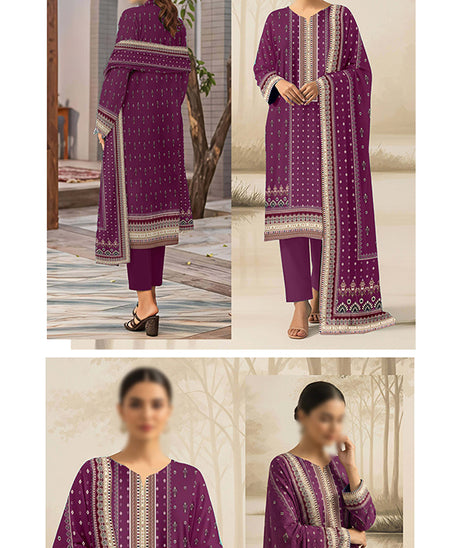 Alishba Haya Lawn`26 D#4198 (Purple)