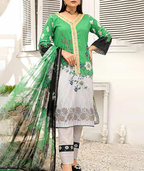 Alizeh Jan DP Lawn C/Dupatta'22 D#2 Grey