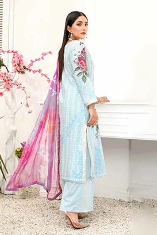 Alizeh Jan DP Lawn C/Dupatta'22 D#3 L Ferozi