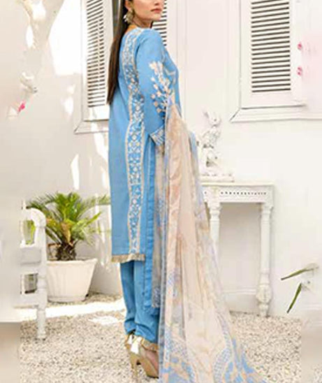 Alizeh Jan DP Lawn C/Dupatta'22 D#5 Blue