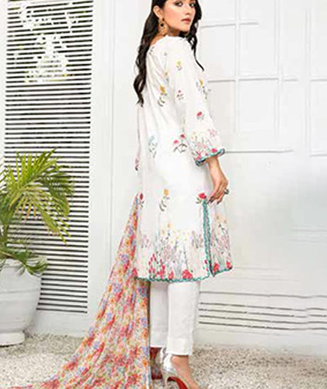 Alizeh Jan DP Lawn C/Dupatta'22 D#6 Grey