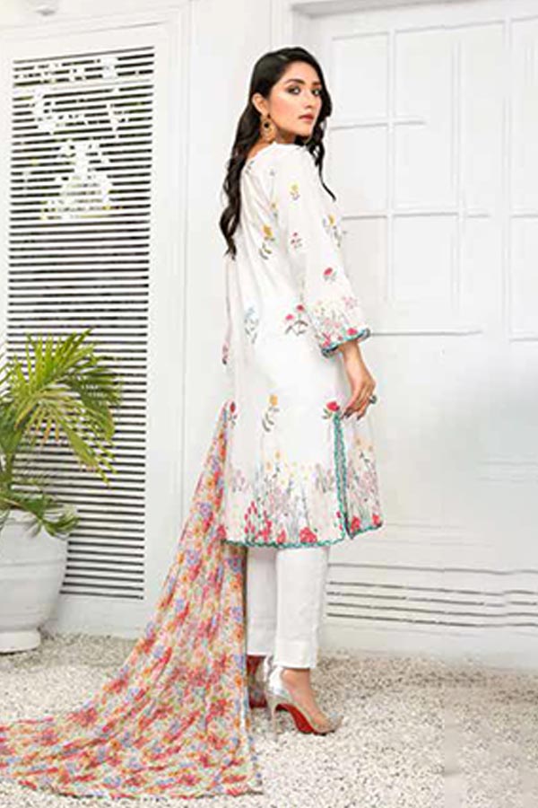Alizeh Jan DP Lawn C/Dupatta'22 D#6 Grey