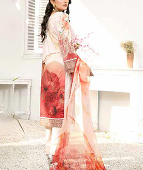 Alizeh Jan DP Lawn C/Dupatta'22 D#7 L Peach